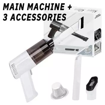 Автомобильный пылесос высокой мощности беспроводной портативный ручной пылесос для сухой и влажной уборки в небольших масштабах двойного назначения для дома или автомобиля чёрный