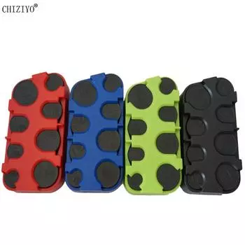 Автомобильный ящик для хранения евро монет держатель для хранения и укладки денег контейнер черный синий красный зеленый органайзер CHIZIYO синий