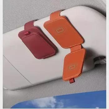 Автомобильный ящик для хранения очков, солнцезащитный козырек, держатель для солнцезащитных очков, салон автомобиля, держатель для очков для вождения, солнцезащитные очки, автомобильный держатель для очков розовый