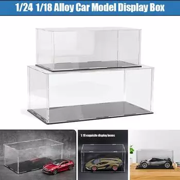 Автомобильный ящик для хранения предметов коллекционирования, прозрачная акриловая коробка, защита, витрина, коробка для хранения, подарочный чехол для коллекции 1:24