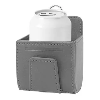 Автомобильный ящик для хранения розетки из искусственной кожи, держатель для сотового телефона, многофункциональный контейнер для хранения для смартфона, ручки, очков