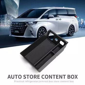 Автомобильный ящик для хранения Toyota Alphard Vellfire 40Series 20242024 Внутренний лоток Центральная консоль Ящик для телефона Карты Монеты Стаканы Органайзер E1Q6