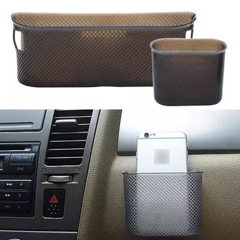 Автомобильный ящик для хранения вещей, боковой карман на дверь, сетка для мусора, держатель для карточек, держатель для телефона, подставка для зарядного устройства, многофункциональный органайзер, мусорное ведро