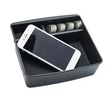 Автомобильный ящик для хранения, внутренний черный чехол-органайзер из АБС-пластика 17,3x16 см