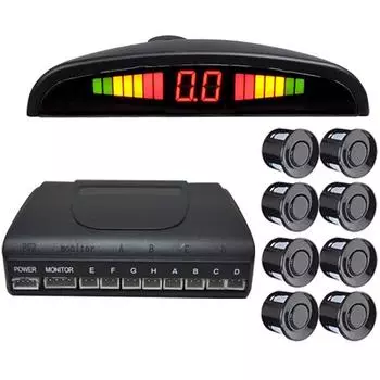 Автомобильный радар заднего хода цифровой дисплей зуммер