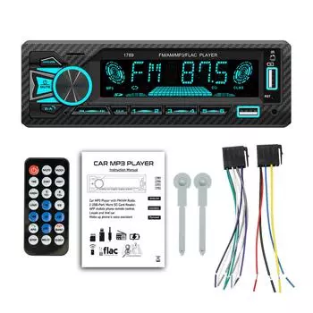 Автомобильный радиоприемник 1 Din MP3-плеер FM-аудио музыка USB SD цифровой Bluetooth с разъемом на панели приборов AUX-вход Автомобильный радиоприемник стерео MP3-плеер