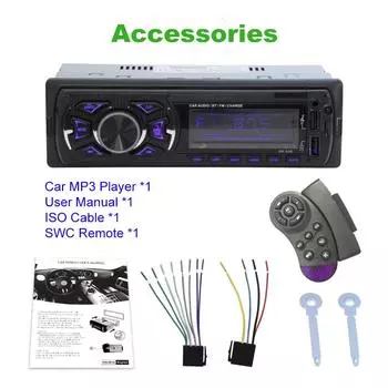 Автомобильный радиоприемник 1 Din стерео автомобильный MP3-плеер Bluetooth FM-радио Авто MP3 Поддержка музыки AUX USB SD/TF FM SWC пульт дистанционного управления 4401 538 CAR RADIO