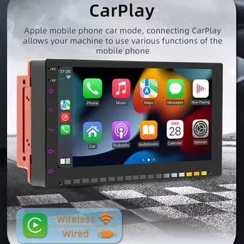 Автомобильный радиоприемник AM/FM 2 Din, мультимедийный видеоплеер Carplay Android Auto, универсальный 7-дюймовый 2 din Android, навигация, автостерео CN