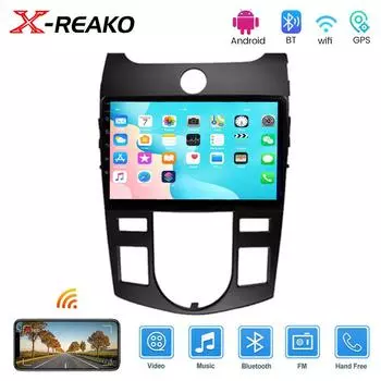 Автомобильный радиоприемник Android 12 мультимедийный видеоплеер для KIA Forte Cerato 2008-2013 Autoradio GPS навигация Carplay 9 экран 1GB+32GB carplay