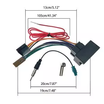 Автомобильный радиоприемник аудио 16-контактный адаптер жгута проводов для 207 307 407 C3-C4 аудио стерео провод разъем штекер кабеля хвостовая линия