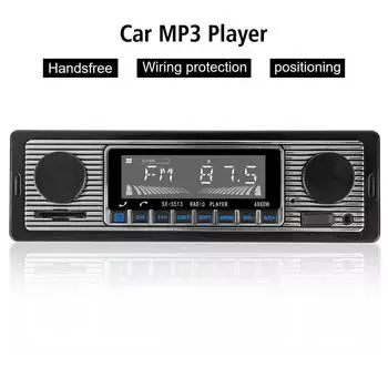 Автомобильный радиоприемник Автомобильный MP3-плеер Автомобильный MP3-плеер Bluetooth Цифровой Bluetooth Аудио Музыка Стерео Пульт дистанционного управления Автомобильные аксессуары Black 5513