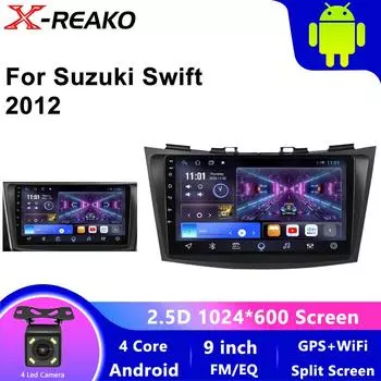 Автомобильный радиоприемник мультимедийный проигрыватель для Suzuki Swift 4 2011 2012 2013 2014 2015 Octa Core Android Auto GPS навигация стерео DSP 4 core 1GB+32GB carplay