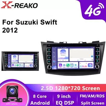 Автомобильный радиоприемник, мультимедийный проигрыватель для Suzuki Swift 4 2011 2012 2013 2014 2015 Octa Core Android Auto GPS 4G 8-ядерный навигатор Stereo DSP 8 core 4GB+64GB