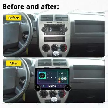 Автомобильный радиоприемник, мультимедийный проигрыватель для Jeep Compass MK Patriot 2006 - 2010 2 Din Android стерео экран GPS Автомагнитола Головное устройство Carplay