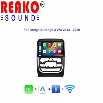 Автомобильный радиоприемник, мультимедийный видеоплеер для Dodge Durango 3 WD 2013 - 2020, навигация GPS, Android 14, нет, 2din, 2 din dvd, 4G Carplay 4 core 1GB+32GB carplay