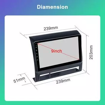 Автомобильный радиоприемник REAKOSOUUND 2 Din Android 12 для Toyota Tacoma 2005-2013, мультимедийный GPS-навигатор, Wi-Fi плеер, Carplay, авто стерео 8163-9 -1+32CP
