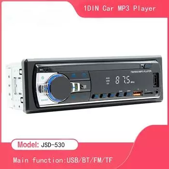 Автомобильный радиоприемник, стереоплеер, цифровой Bluetooth MP3-плеер JSD-530, 520, 60 Вт, 4 FM-аудио, стерео, музыка, USB/SD, вход AUX на панели приборов