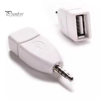 Автомобильный разъем Aux Audio 3,5 мм с разъемом USB 2.0 «мама»-адаптер-конвертер