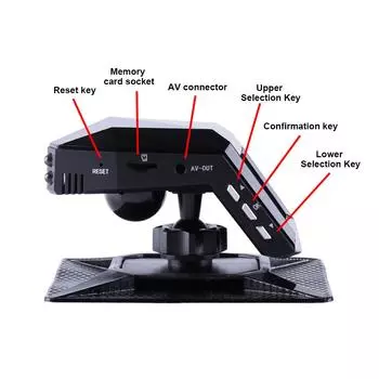 Автомобильный рекордер 2-в-1 и диффузоры для ароматерапии 1080P WDR видеорегистратор Автомобильная камера Камера на приборной панели с чёрный