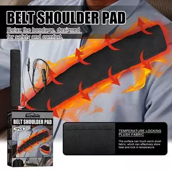 Автомобильный ремень безопасности с подогревом, наплечная подушка, рюкзак, плечевой ремень, автомобильный ремень с подогревом, теплый, износостойкий