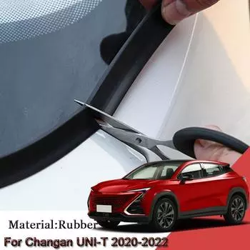 Автомобильный резиновый уплотнитель капота, лобовое стекло, спойлер, наполнитель, защитные края, уплотнители, наклейки, аксессуары для Changan UNI-T 2020-2023 чёрный
