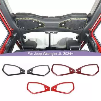 Автомобильный рожок на крышу, украшение, наклейка, наклейка для Jeep Wrangler JL для JT Gladiator 2024 Up, аксессуары для интерьера из АБС-пластика красный