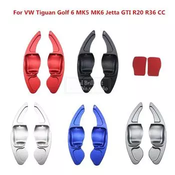 Автомобильный руль Paddle Extend DSG Direct Shift Gear Paddle Extension для VW Scirocco Tiguan Golf 6 MK5 6 Jetta GTI R20 R36 CC серебряный