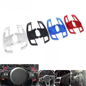 Автомобильный руль удлинитель подрулевых переключателей из алюминиевого сплава удлинитель подрулевых переключателей аксессуары для Volkswagen Golf 7 GTI R GTD GTE MK7 2014-2018 2pcs красный