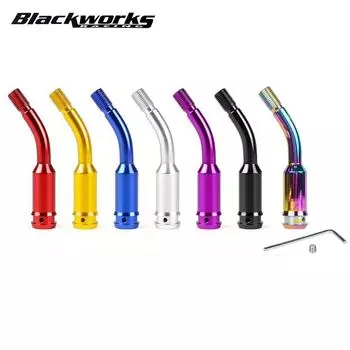 Автомобильный рычаг переключения передач, 5-дюймовый изогнутый алюминиевый рычаг переключения передач, удлинение для VW T4 1990-2003 SK-1017 чёрный