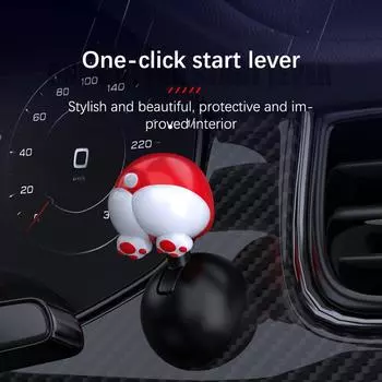 Автомобильный рычаг запуска одним щелчком зажигания, кнопочное украшение, защитный кожух для запуска одной кнопкой, аксессуары для салона автомобиля