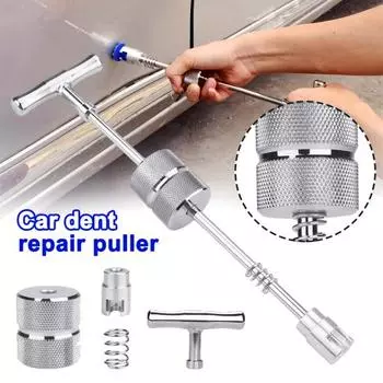 Автомобильный съемник без покраски, инструмент для ремонта вмятин на корпусе, всасывающий Т-образный стержень