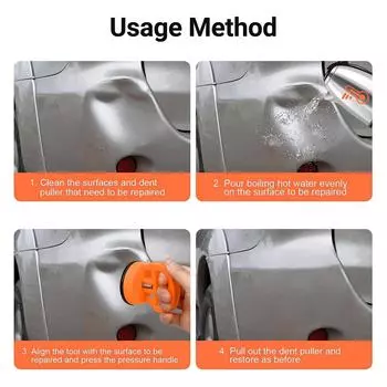 Автомобильный съемник для удаления вмятин, набор из 3 штук, ручной подъемник, мощный автомобильный съемник для удаления вмятин, присоска для вмятин 3 Pack