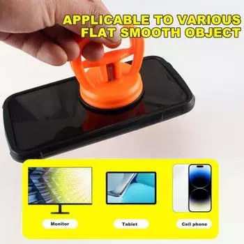 Автомобильный съемник вмятин, инструмент для удаления вмятин с ручкой, многоразовый, многоразовый, безпокрасочная присоска, набор инструментов для удаления вмятин на кузове автомобиля чёрный