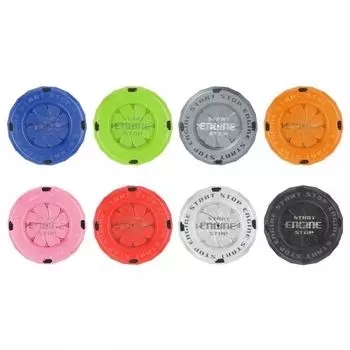 Автомобильный салон Двигатель Зажигание Стоп Кнопочные переключатели Крышка кнопки Пластик синий