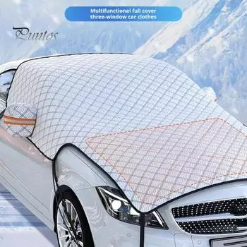 Автомобильный щиток от снега Складная конструкция Износостойкий Простая установка Незамерзающий Зимний чехол для лобового стекла автомобиля A