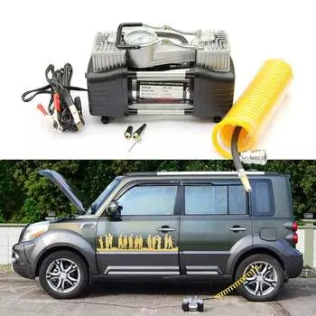 Автомобильный шинный насос и автоматическая зарядка, прочная шумоподавляющая многофункциональная шина низкого высокого давления