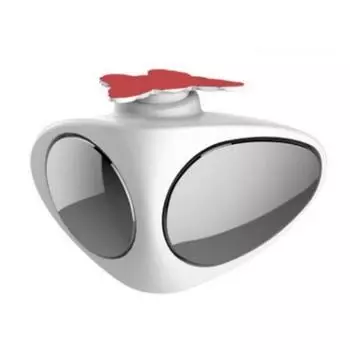 Автомобильный широкий угол вращения на 360 градусов, слепое пятно, выпуклое зеркало заднего вида на переднем колесе Right белый