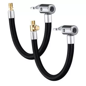 Автомобильный шланг для накачивания шин, удлинитель для накачивания шин, адаптер для поворотного соединения шин, запирающий воздушный патрон для велосипеда и мотоцикла