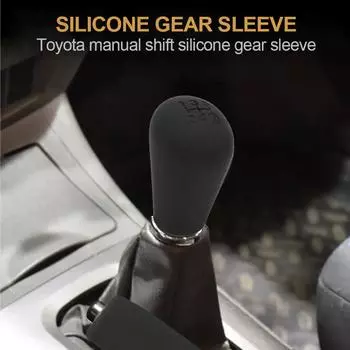 Автомобильный силиконовый чехол для ручки переключения передач, нескользящий чехол для рычага переключения передач, защитный чехол для Toyota 5Gear Tacama Camry Corolla Manual серый