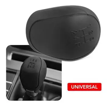 Автомобильный силиконовый чехол на ручку переключения передач, нескользящая ручка переключения передач, защитные чехлы для ручного переключения передач с 5 скоростями, аксессуары для салона автомобиля чёрный