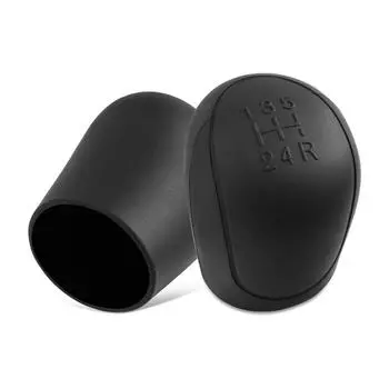 Автомобильный силиконовый чехол на ручку переключения передач, нескользящая ручка переключения передач, защитные чехлы для ручного переключения передач с 5 скоростями, аксессуары для салона автомобиля чёрный