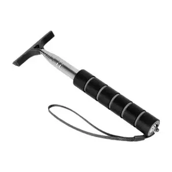 Автомобильный скребок для бокового зеркала, небольшой скребок для зеркала заднего вида с телескопическим стержнем, портативный инструмент для очистки автомобиля оранжевый