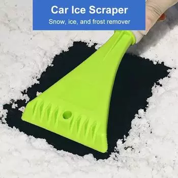 Автомобильный скребок для льда, лопата для уборки снега, инструмент для чистки, EVA Grip, зимний очиститель лобового стекла для льда, снега, инея, автомобильные аксессуары чёрный