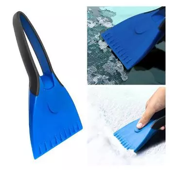 Автомобильный скребок для льда Лопата для снега Силиконовые ручные инструменты Щетка для снега Аксессуары для чистки окон автомобиля Защиты от царапин чёрный