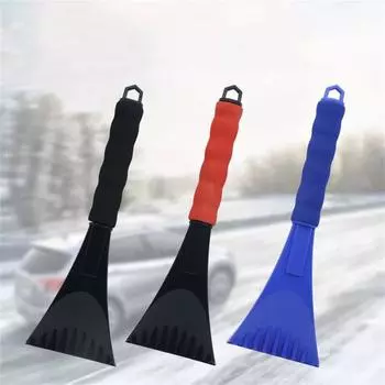 Автомобильный скребок для снега и льда Оконная щетка для снега Лопата для удаления Щетка Зима One Size чёрный