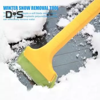 Автомобильный скребок для удаления льда со лобового стекла, снегоочиститель с длинной ручкой, компактный портативный автомобильный скребок для удаления льда со лобового стекла M