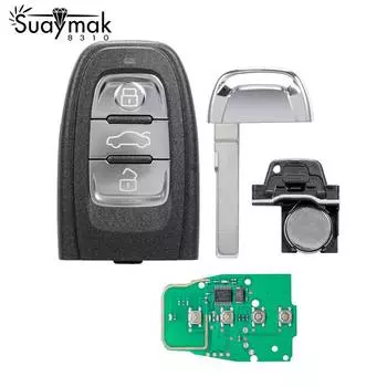 Автомобильный смарт-ключ для Aud A4 S4 A5 S5 RS5 Q5/433 МГц/интеллектуальная карта/8T0 959 754C/D/G/J 1pc чёрный