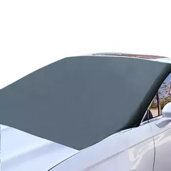 Автомобильный снежный щит, изоляция, полузащита от снега и мороза, снежный щит с магнитным покрытием, серебристый тканевый козырек для всех сезонов