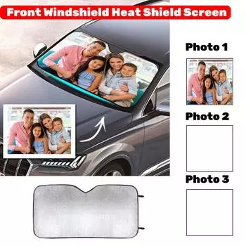 Автомобильный солнцезащитный экран, лобовое стекло, двойной алюминиевый фольгированный солнцезащитный экран, солнцезащитный экран для окна One Size