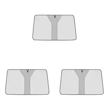 Автомобильный солнцезащитный экран с защитой от инфракрасного излучения, серебристый, для внедорожников и седанов